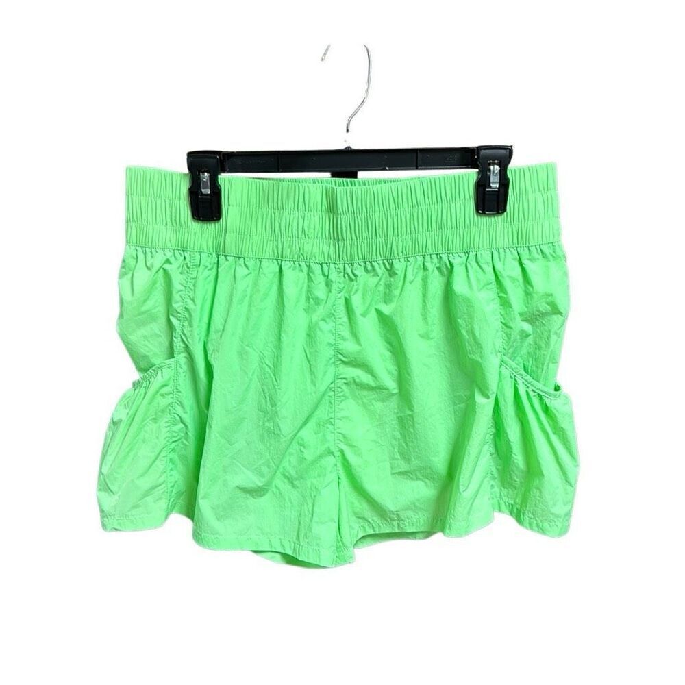 Pink Lily Women’s Lime Green Movement Shorts Size XL NEW